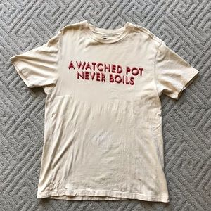 Gap “A Watch Pot Never Boils” T shirt-size M